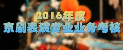 操嫩模嫩逼黄色视频大片国家京剧院2016年度京剧表演专业业务考...